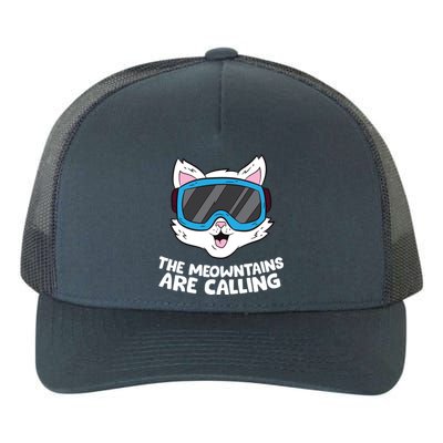 Funny Snowboard Ski Goggle For Snowboarding Cat Skiing Gift Yupoong Adult 5-Panel Trucker Hat