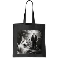 Funny Surprised Scared Cat Selfie With D.Trump Bag
