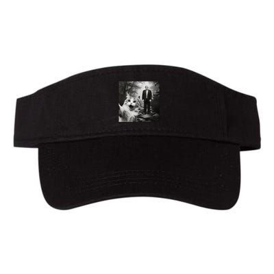 Funny Surprised Scared Cat Selfie With D.Trump Visor