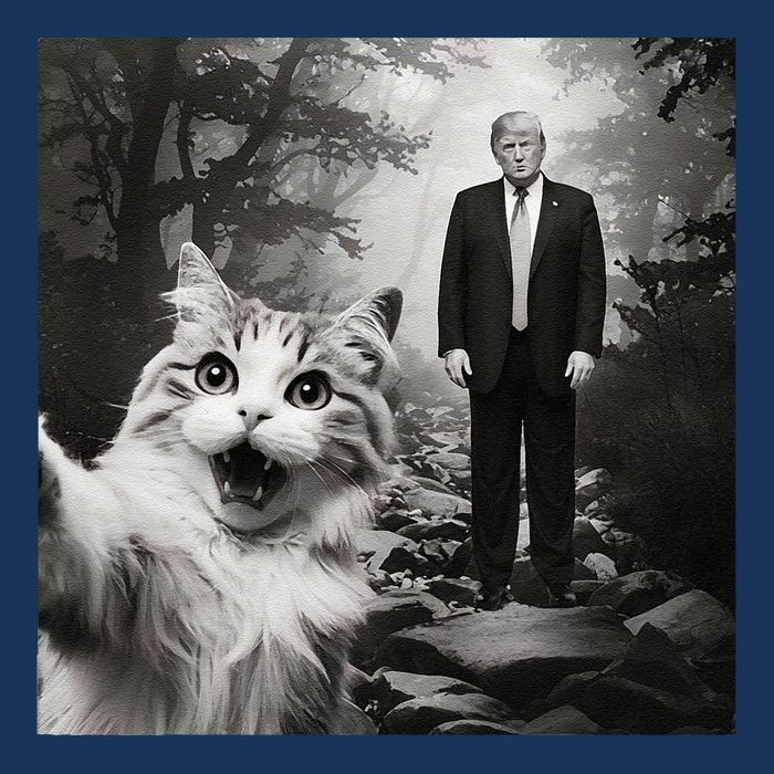 Funny Surprised Scared Cat Selfie With D.Trump Infant Baby Jersey Bodysuit