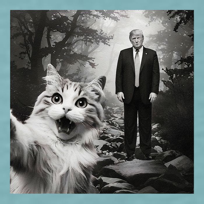 Funny Surprised Scared Cat Selfie With D.Trump Sueded Cloud Jersey T-Shirt