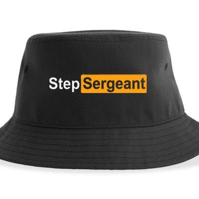 Funny Step Sergeant Sustainable Bucket Hat