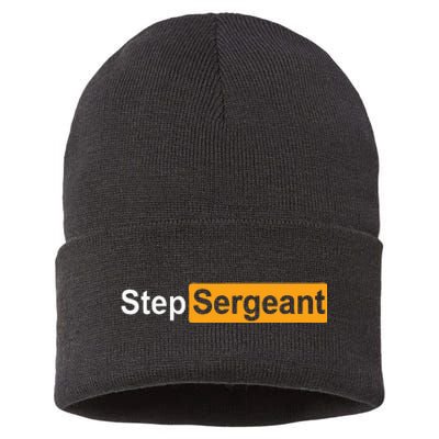 Funny Step Sergeant Sustainable Knit Beanie