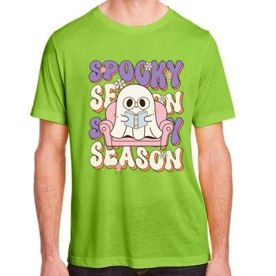 Funny Saying Spooky Season Halloween Ghost Teacher Adult ChromaSoft Performance T-Shirt