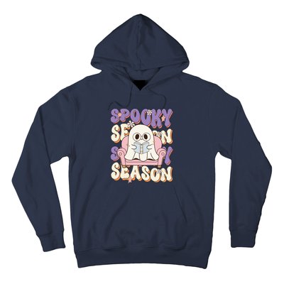 Funny Saying Spooky Season Halloween Ghost Teacher Hoodie