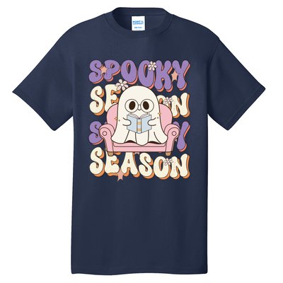 Funny Saying Spooky Season Halloween Ghost Teacher Tall T-Shirt