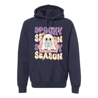 Funny Saying Spooky Season Halloween Ghost Teacher Premium Hoodie