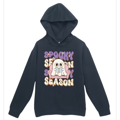 Funny Saying Spooky Season Halloween Ghost Teacher Urban Pullover Hoodie