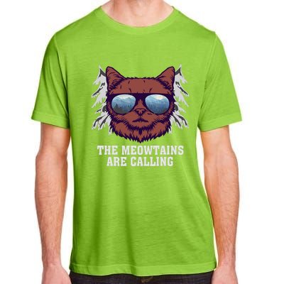 Funny Saying Ski Lover Mountain Skier And Cats Adult ChromaSoft Performance T-Shirt