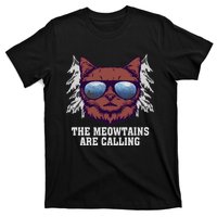 Funny Saying Ski Lover Mountain Skier And Cats T-Shirt