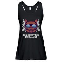 Funny Saying Ski Lover Mountain Skier And Cats Ladies Essential Flowy Tank