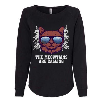 Funny Saying Ski Lover Mountain Skier And Cats Womens California Wash Sweatshirt