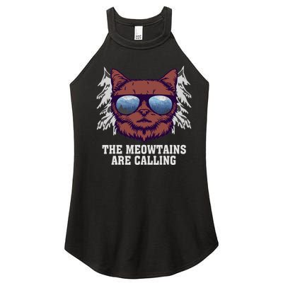 Funny Saying Ski Lover Mountain Skier And Cats Women's Perfect Tri Rocker Tank