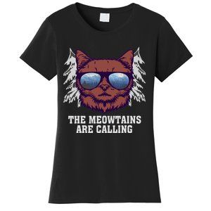 Funny Saying Ski Lover Mountain Skier And Cats Women's T-Shirt