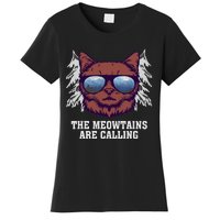 Funny Saying Ski Lover Mountain Skier And Cats Women's T-Shirt