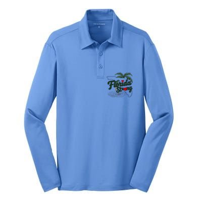 Florida Strong Support Florida Silk Touch Performance Long Sleeve Polo