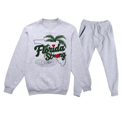 Florida Strong Support Florida Premium Crewneck Sweatsuit Set