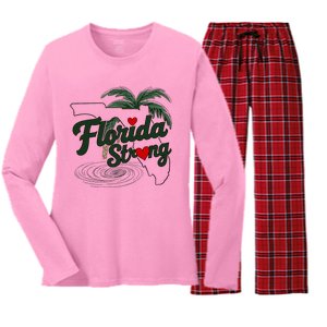 Florida Strong Support Florida Women's Long Sleeve Flannel Pajama Set 