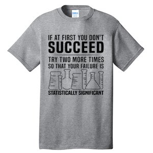 Funny Statistics Science Pun Gift For Men Women Chemistry Tall T-Shirt