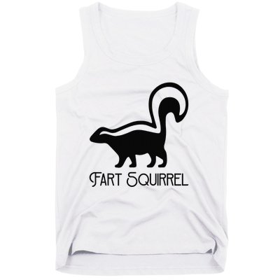 Fart Squirrel Skunk Animal Lover Funny Gift Tank Top