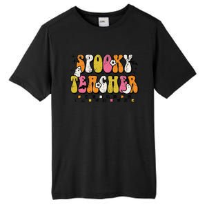 Funny Spooky Season Retro Spooky Teacher Halloween Costume Day Tall Fusion ChromaSoft Performance T-Shirt