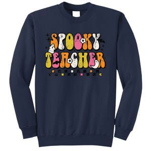 Funny Spooky Season Retro Spooky Teacher Halloween Costume Day Sweatshirt