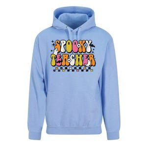 Funny Spooky Season Retro Spooky Teacher Halloween Costume Day Unisex Surf Hoodie