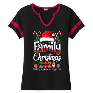 Funny Squad Santa Family Christmas 2024 Matching Outfit Xmas Gift Ladies Halftime Notch Neck Tee