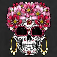 Floral Sugar Skeleton Cool Graphic Skull Adult Drive Performance Visor