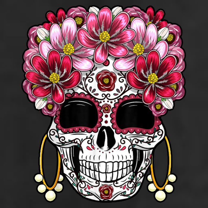 Floral Sugar Skeleton Cool Graphic Skull Adult Drive Performance Visor