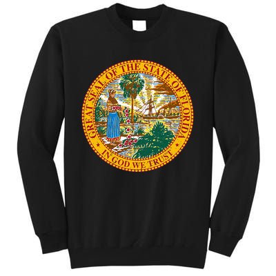 Florida State Seal Flag Tall Sweatshirt