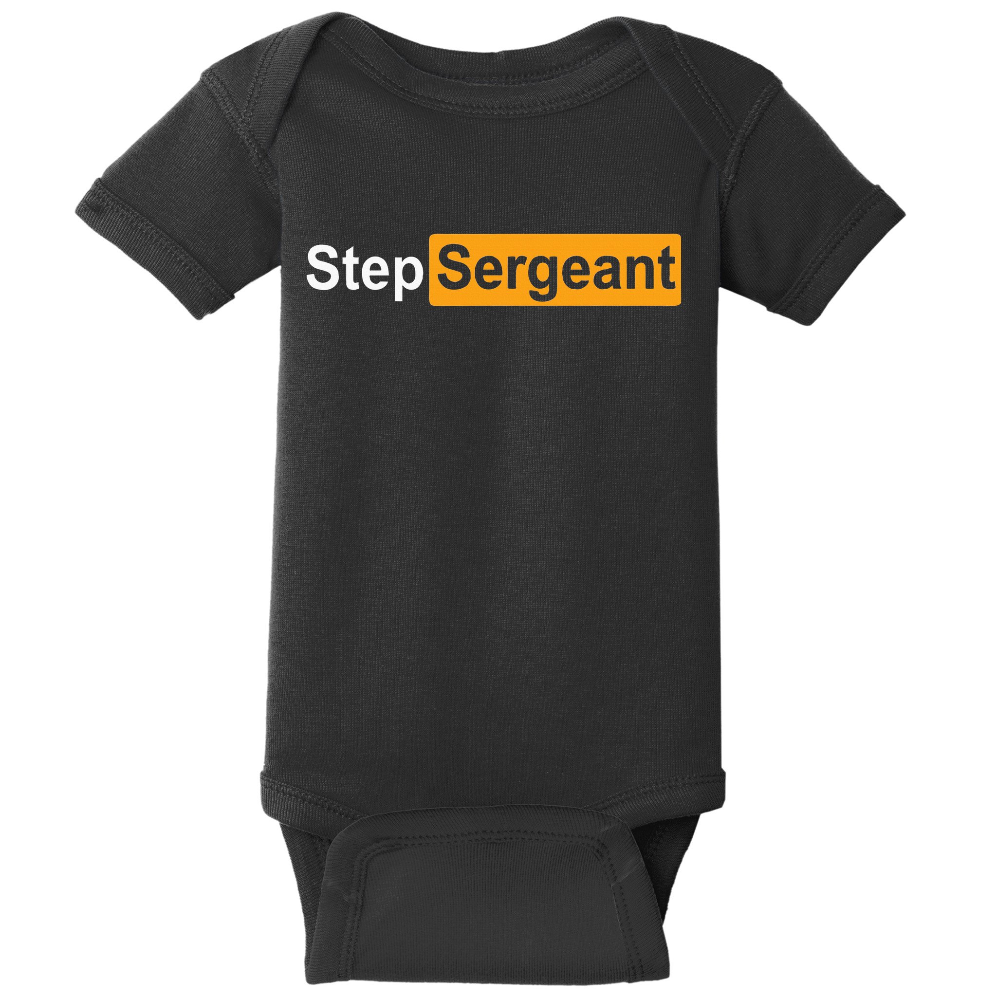 Funny Step Sergeant Baby Bodysuit