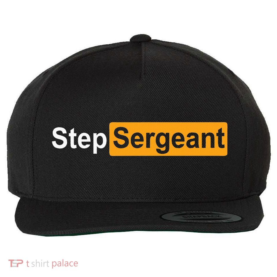 Funny Step Sergeant Wool Snapback Cap
