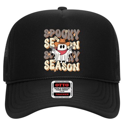 Funny Saying Spooky Season Halloween Western Trucker Hat