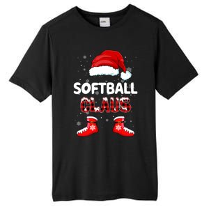 Funny Softball Santa Claus Christmas Matching Family Pajamas Gift Tall Fusion ChromaSoft Performance T-Shirt