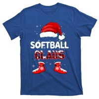 Funny Softball Santa Claus Christmas Matching Family Pajamas Gift T-Shirt