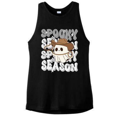 Funny Saying Spooky Season Halloween Western Gift Ladies PosiCharge Tri-Blend Wicking Tank