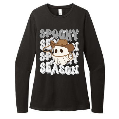 Funny Saying Spooky Season Halloween Western Gift Womens CVC Long Sleeve Shirt