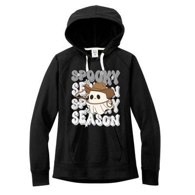 Funny Saying Spooky Season Halloween Western Gift Women's Fleece Hoodie