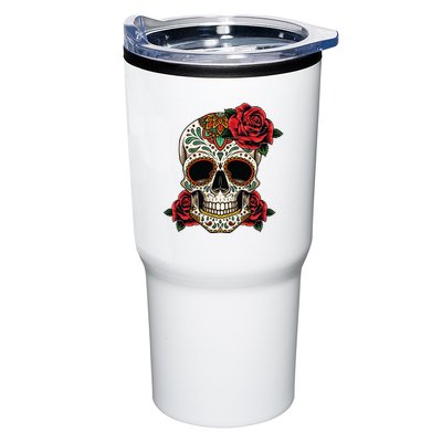 Floral Sugar Skull Day Of Dead Dia De Los Muertos Tumbler