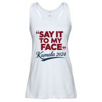 Funny Saying Say It To My Face Harris Presidential 2024 Ladies Essential Flowy Tank