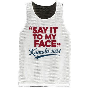 Funny Saying Say It To My Face Harris Presidential 2024 Mesh Reversible Basketball Jersey Tank