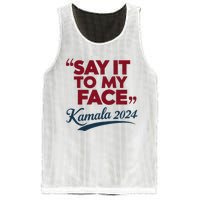 Funny Saying Say It To My Face Harris Presidential 2024 Mesh Reversible Basketball Jersey Tank