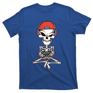 Funny Skeleton Skull Video Gamer Halloween T-Shirt