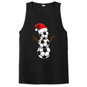 Funny Soccer Snow Boys Soccer Christmas Pajama Xmas Gift PosiCharge Competitor Tank