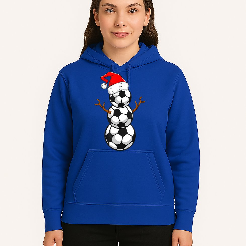 Funny Soccer Snow Boys Soccer Christmas Pajama Xmas Gift Hoodie