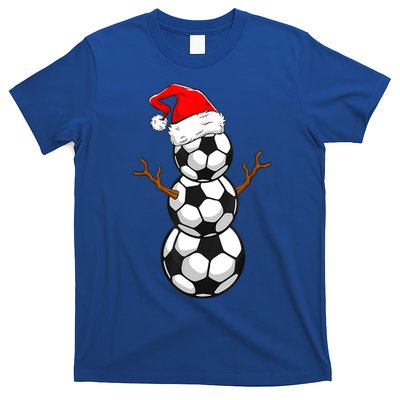 Funny Soccer Snow Boys Soccer Christmas Pajama Xmas Gift T-Shirt