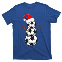 Funny Soccer Snow Boys Soccer Christmas Pajama Xmas Gift T-Shirt