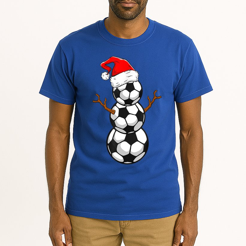 Funny Soccer Snow Boys Soccer Christmas Pajama Xmas Gift Tall T-Shirt