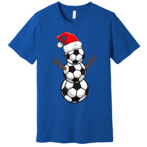 Funny Soccer Snow Boys Soccer Christmas Pajama Xmas Gift Premium T-Shirt